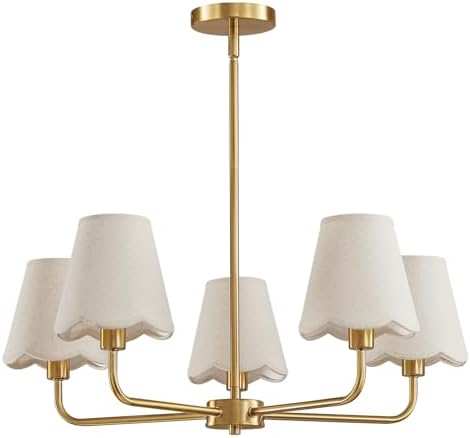 KAISITE Modern Gold 5-Light Chandelier