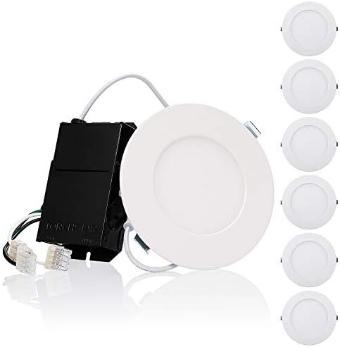 TORCHSTAR 6-Pack 4 Inch LED Recessed Lights