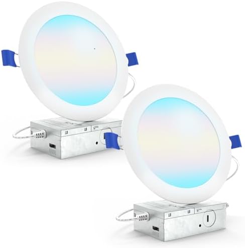 Sunco 2 Pack 6 Inch Canless LED Recessed Light