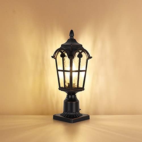 120V Black Dusk-to-Dawn Aluminum Outdoor Post Light