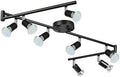Unicozin 8-Light LED Track Lighting Kit, Black