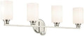 Kichler Gioe 4-Light Brushed Nickel Bathroom Vanity Light