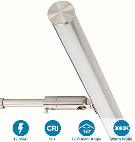 Brushed Nickel Plug-in LED Picture Light