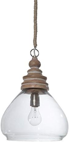 Creative Co-Op Mango Wood Ceiling Light
