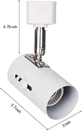 E26 H Type Track Lighting Heads, 4 Pack