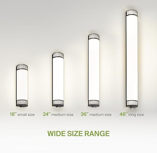 ASD 36-Inch LED Bathroom Vanity Light, Black