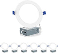 Meconard 6 Pack 6 Inch Canless LED Recessed Lighting