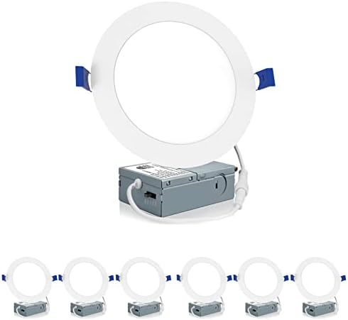 Meconard 6 Pack 6 Inch Canless LED Recessed Lighting