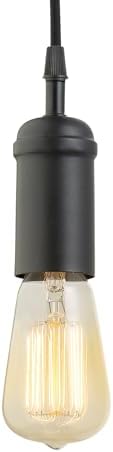 Globe Electric 64906 1-Light Pendant, Matte Black