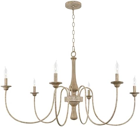 Kira Home Sherbrooke 44-Inch 6-Light Chandelier