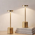 Cordless Table Lamp Set of 2, Gold