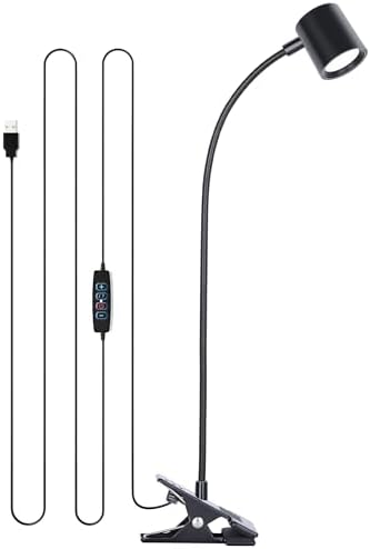 USB Clip-on Desk Lamp, Book Light for Reading