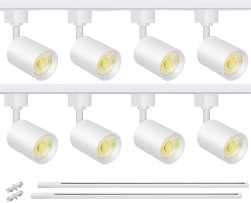 VANoopee 8-Light LED Track Lighting Kit, White