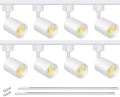 VANoopee 8-Light LED Track Lighting Kit, White
