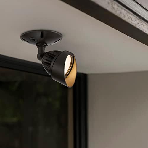 Maxxima 2-Pack LED Outdoor Flood Security Wall Lights, Brown