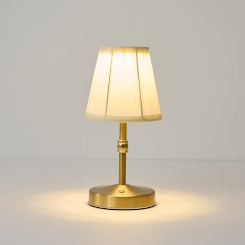 Gold Cordless Rechargeable Table Lamp, 3000mAh