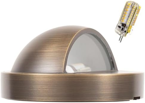 Brass Low Voltage LED Step Light, 3.13in Wide