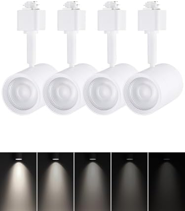 LEONLITE 4-Pack 8.5W H-Track Lighting Heads, White