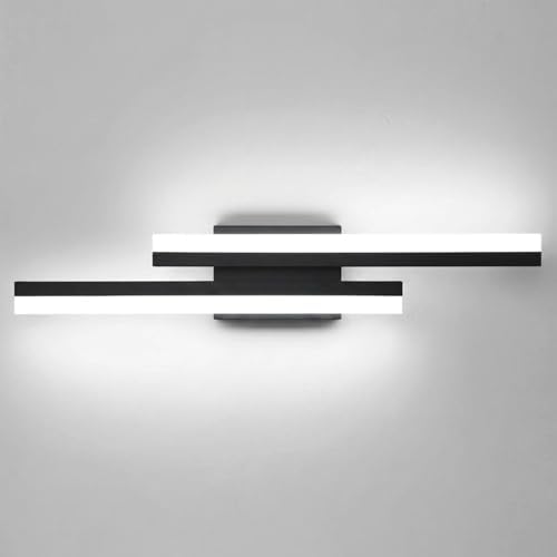 18-Inch Black Dimmable LED Bathroom Vanity Light
