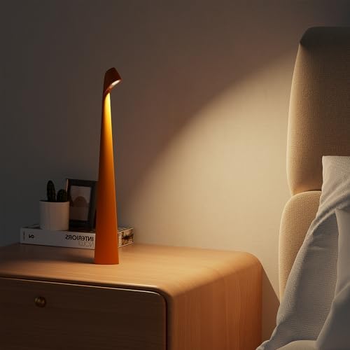 HAPYGI Cordless Rechargeable Metal Table Lamp, 3-Level Brightness