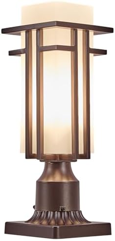 Oil Rubbed Bronze Outdoor Post Light, Pier Mount Adapter