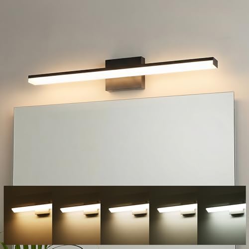 mirrea 32in Black LED Vanity Light
