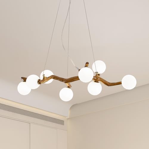 8-Light Mid Century Modern Chandelier