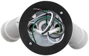 Lithonia Lighting Adjustable Twin Par Flood Light Holder, 120V, White