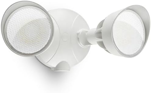 45W Outdoor Dual-Head LED Flood Light, 5000K White