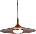 Gold Farmhouse LED Pendant Light, Warm Light
