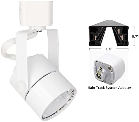 MR16 GU10 Track Lighting Heads, White, 4 Pack