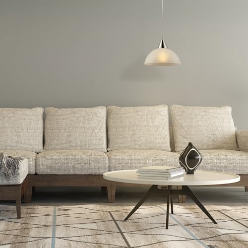 Globe Electric 64413 Plug-in Pendant Light, Brushed Steel