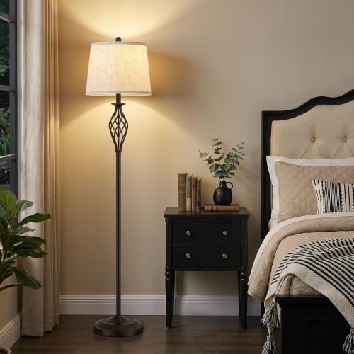 EJIAXIN Floor Lamp, 62" Farmhouse Vintage Standing Lamp