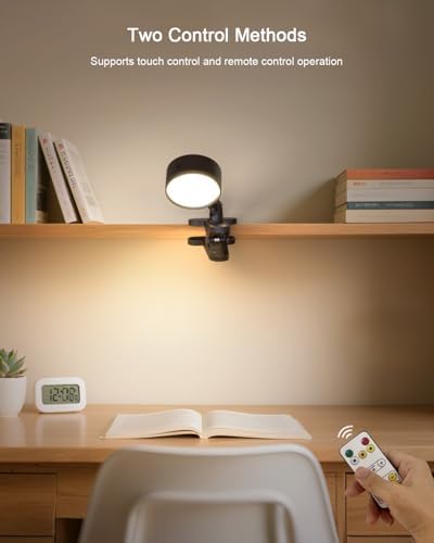 5000mAh Rechargeable Clip-On Reading Light for Bed
