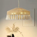 Boho Hand-Woven Rattan Chandelier Pendant Light