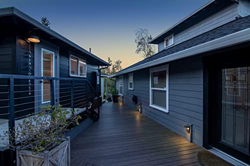 GKOLED 2-Pack Low Voltage LED Deck Lights, Black