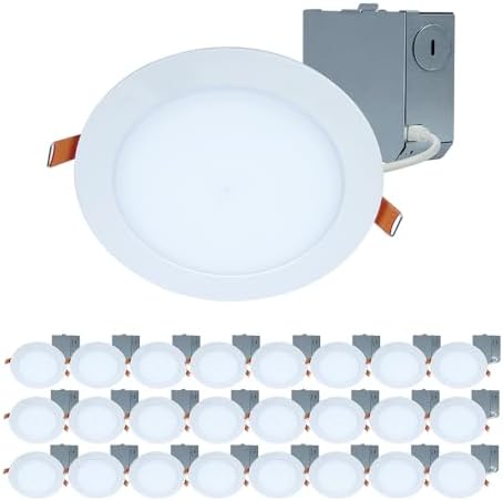 HALO HLBE 6-Inch Slim LED Recessed Lighting, 24-Pack