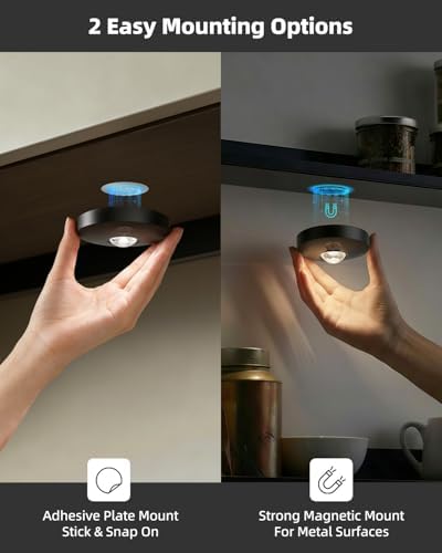 Rechargeable Puck Lights with Remote, 1500mAh, 3 Pack