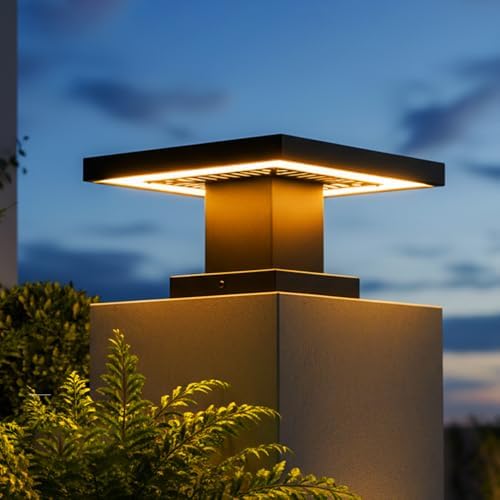 Outdoor Modern LED Post Cap Light, 3000K