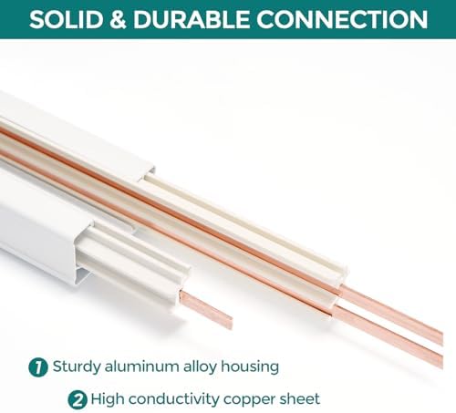 iCreating H-Track Lighting Rails Kit, 26ft White