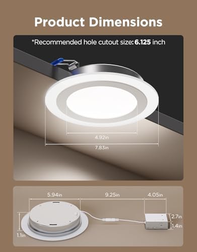 Govee Smart 6 Inch Recessed Lighting, 4 Pack