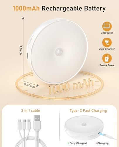 Under Cabinet Lighting with Remote, Motion Sensor Step Lights