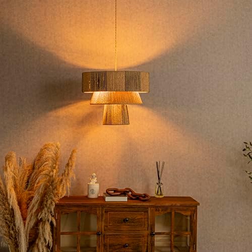 3-Tier Modern Coastal Rattan Chandelier