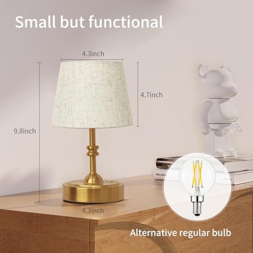 ONEWISH Gold 4000mAh Rechargeable Table Lamp