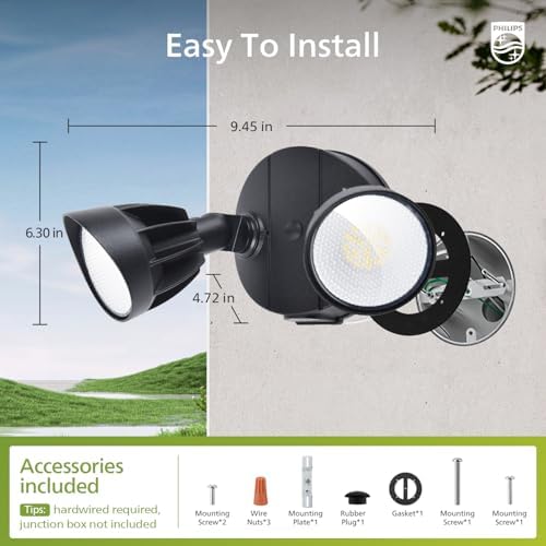 Philips 44W 3500LM LED Security Flood Light