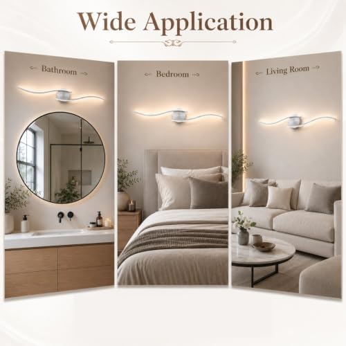 31.5 Inch LED Bathroom Vanity Light, Brushed Nickel