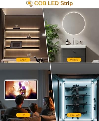 Rechargeable Motion Sensor LED Strip Lights, 2 Pack