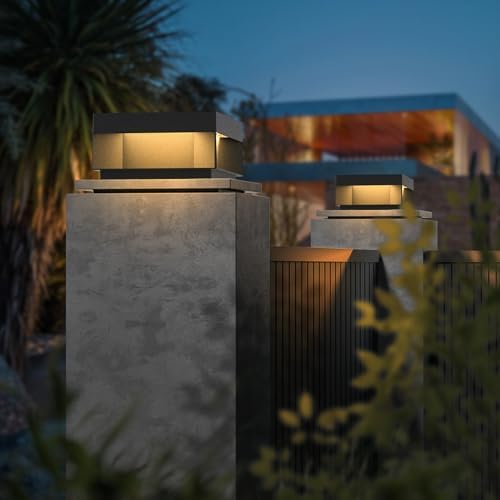 Modern Landscape Post Light, 9.8-Inch, 120V