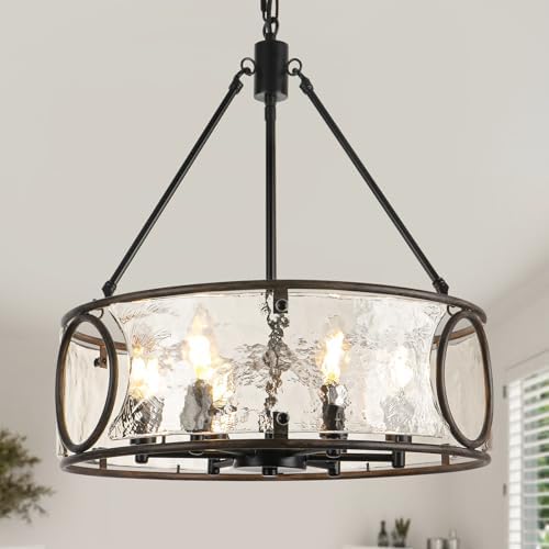 6-Light 19.5" Drum Chandelier