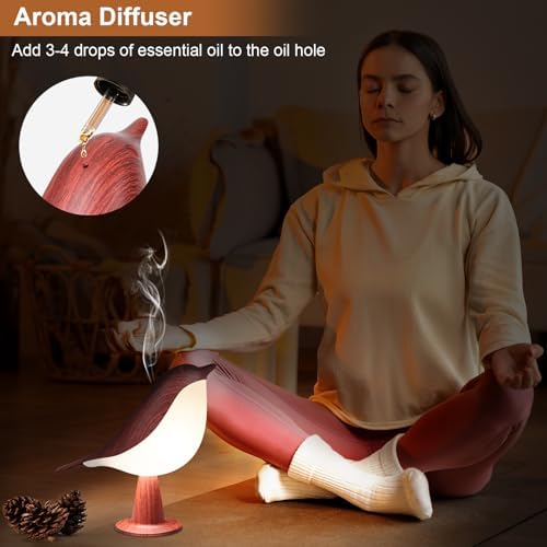 VoMii Bird Desk Lamp, Rechargeable, 3 Color Temperature